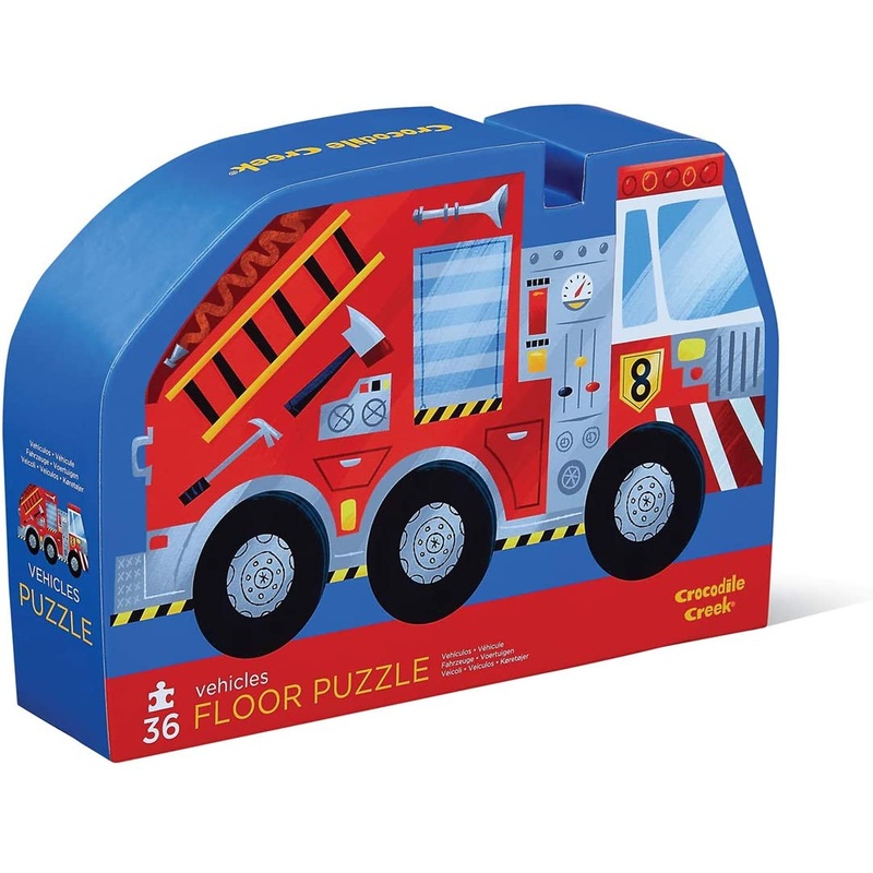 CROCODILE CREEK VEHICLES FLOOR PUZZLE - 36 PIECES