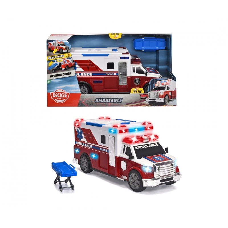 DICKIE TOYS AMBULANCE WITH LIGHTS & SOUNDS