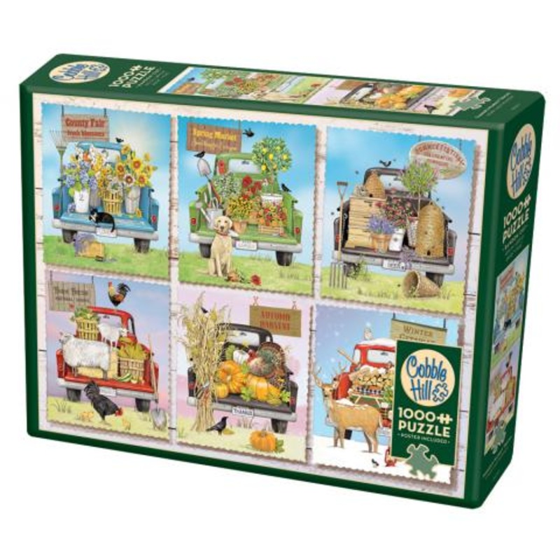 COBBLE HIL 1000 PC FARMER'S MARKET TRUCKS