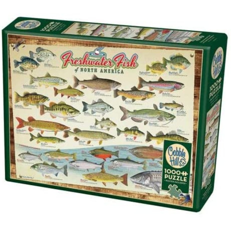 COBBLE HIL 1000 PC FRESHWATER FISH OF NORTH AMERICA