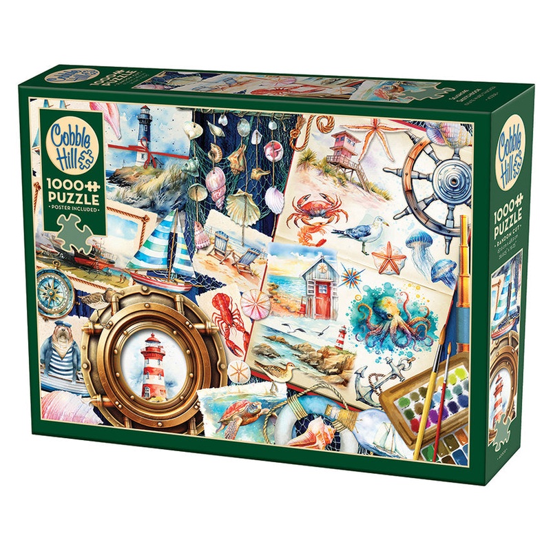 COBBLE HIL 1000 PC SEASHORE SKETCHBOOK