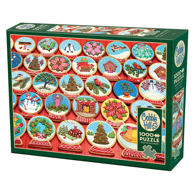 COBBLE HIL 1000 PC SNOW GLOBE COOKIES