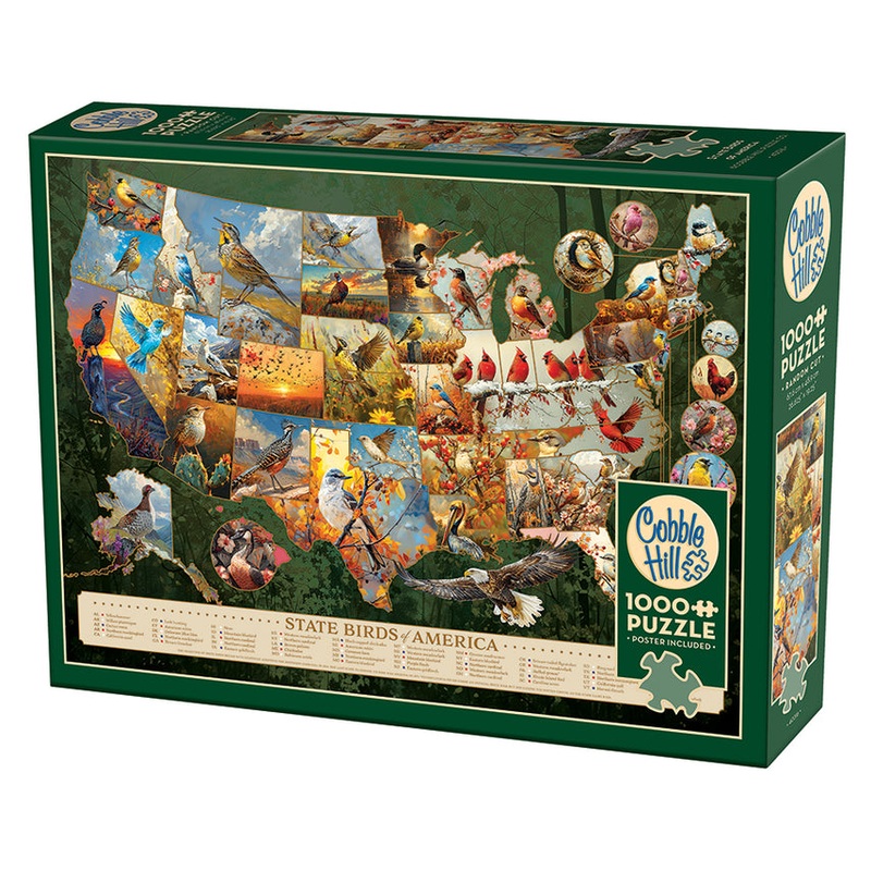 COBBLE HIL 1000 PC STATE BIRDS OF AMERICA