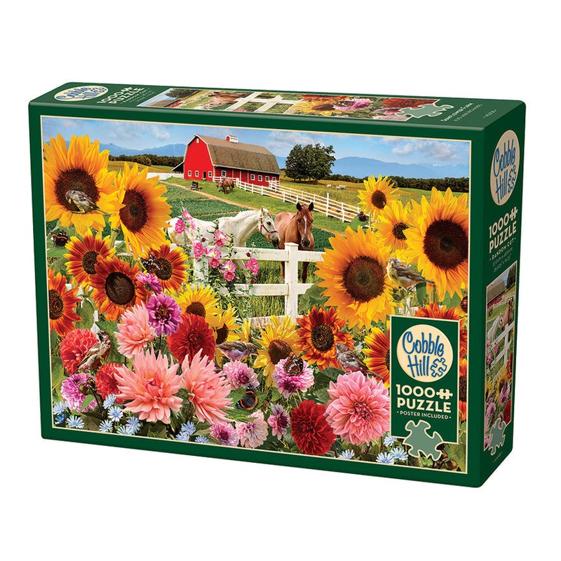 COBBLE HIL 1000 PC SUNFLOWER FARM