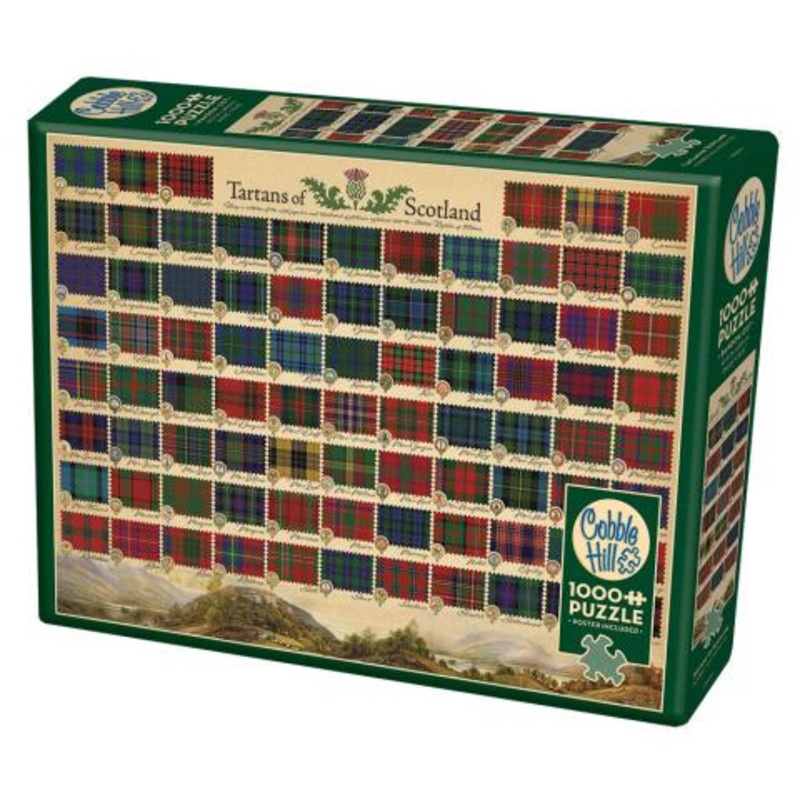 COBBLE HIL 1000 PC TARTANS OF SCOTLAND