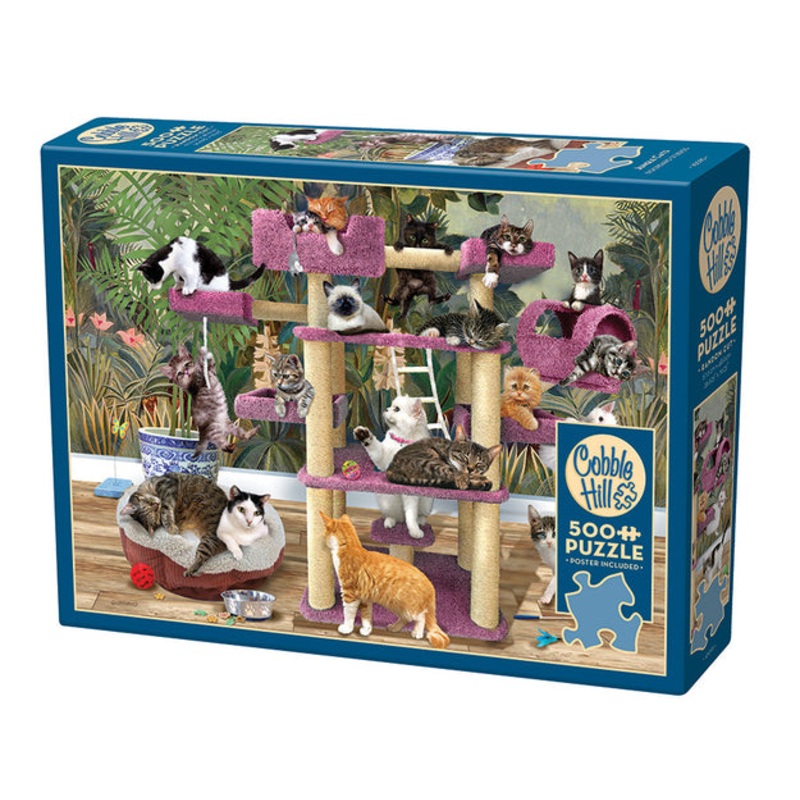 COBBLE HIL 500 PC JUNGLE CATS