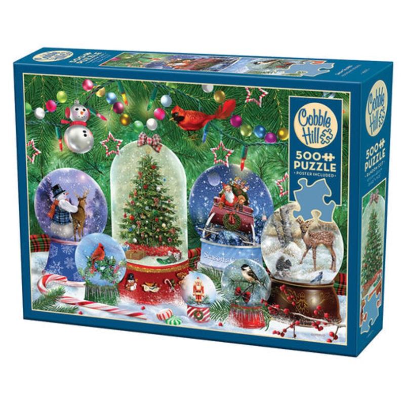COBBLE HIL 500 PC SNOW GLOBES