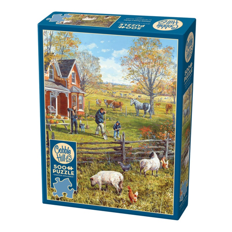 COBBLE HIL 500 PC YOUNG FAMILY FARM