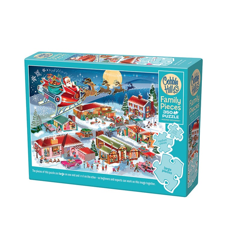 COBBLE HIL FAMILY PUZZLE SANTA'S FLYBY