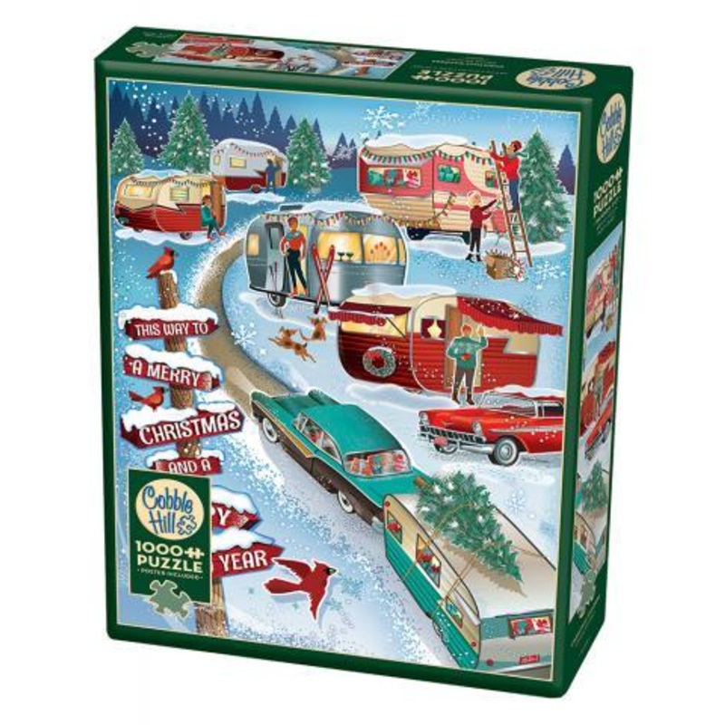 COBBLE HILL 1000 PC CHRISTMAS CAMPERS