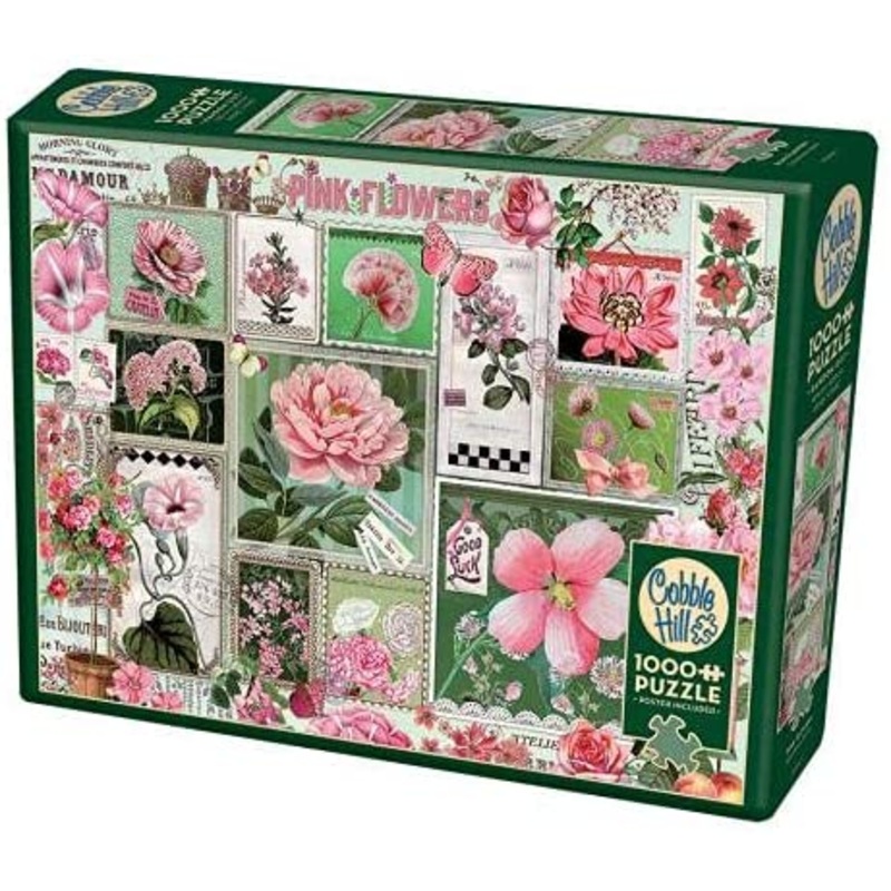COBBLE HILL 1000 PC PINK FLOWERS