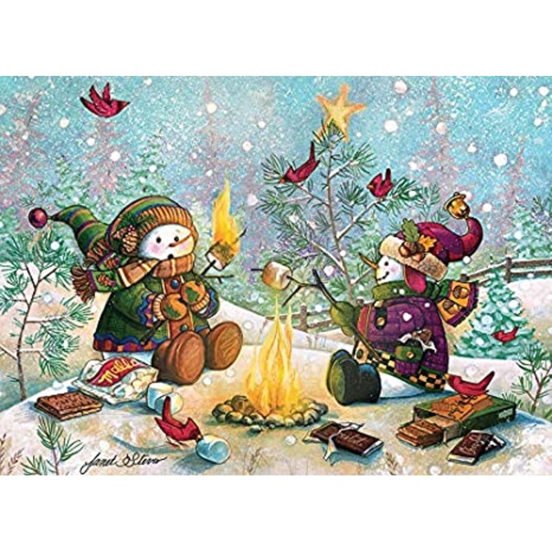 COBBLE HILL 350 PIECE FAMILY PUZZLE S'MORE FUN