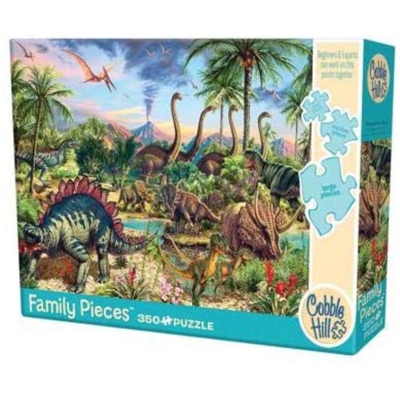 COBBLE HILL FAMILY PUZZLE PREHISTORIC PARTY 350 PC