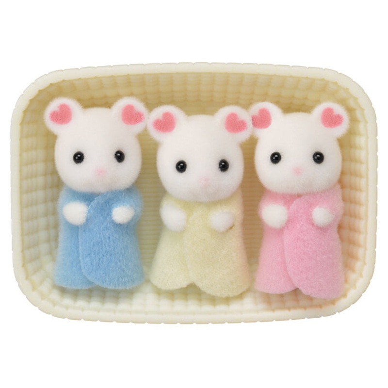 CALICO TRIPLETS MARSHMALLOW MOUSE