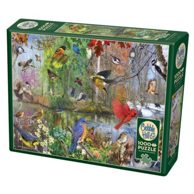 COBBLE HIL 1000 PC BIRDS OF THE SEASON