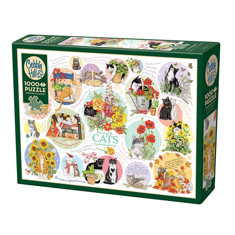 COBBLE HIL 1000 PC CAT THOUGHTS