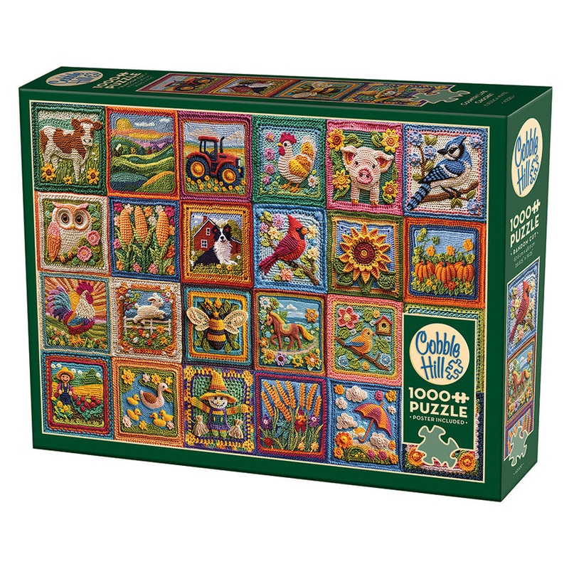 COBBLE HIL 1000 PC COUNTRY LIFE CROCHET