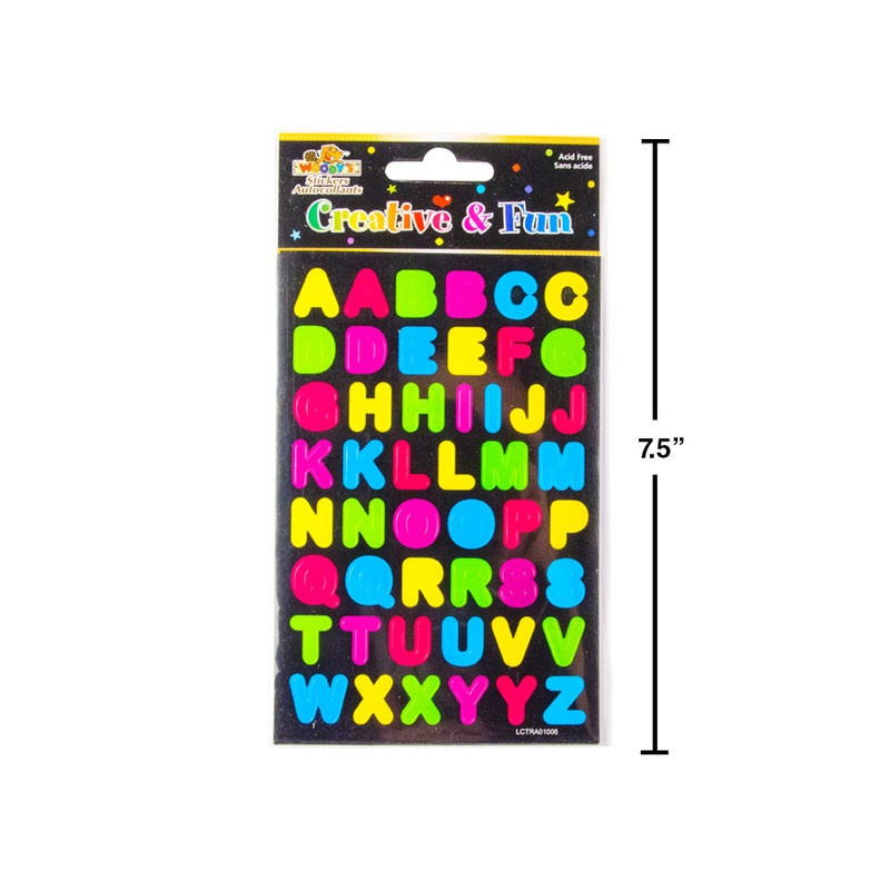 WOODY'S STICKERS ALPHABET