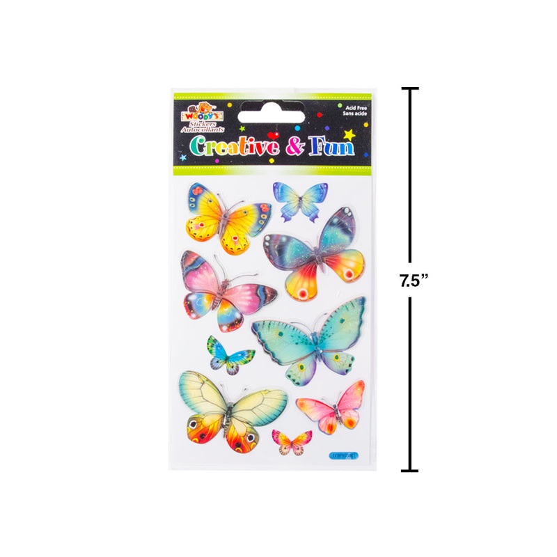 WOODY'S STICKERS BUTTERFLIES