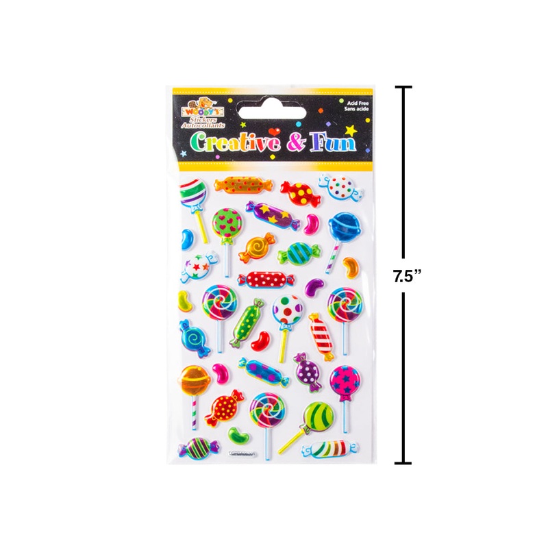 WOODY'S STICKERS CANDY