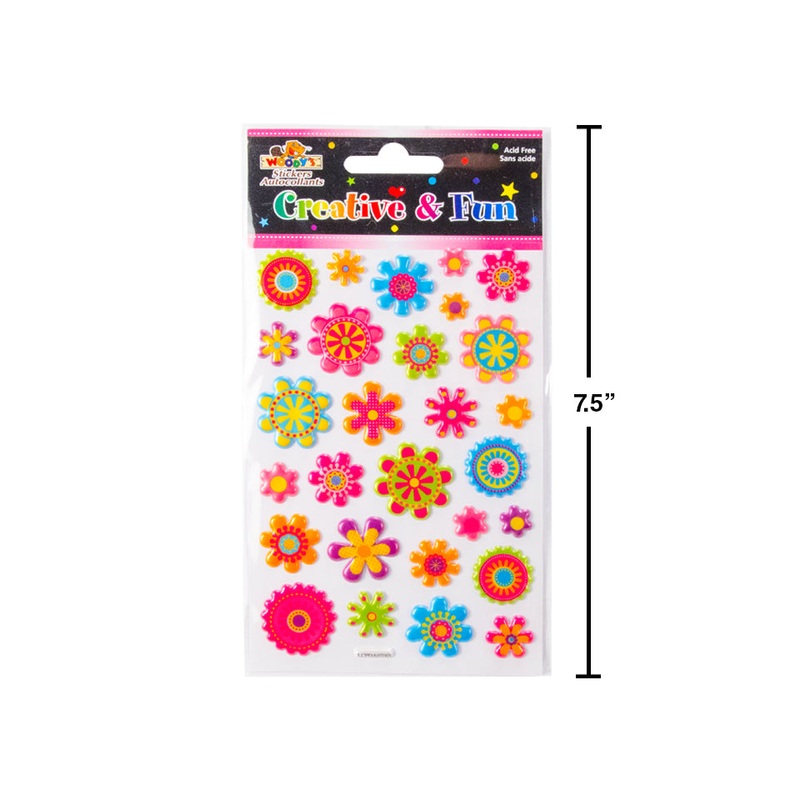 WOODY'S STICKERS FLOWER