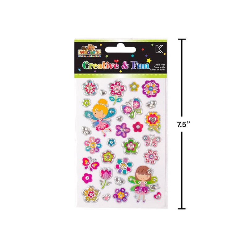 WOODY'S STICKERS FLOWERS