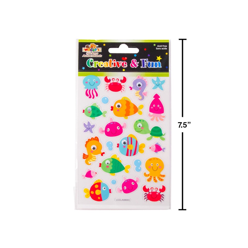 WOODY'S STICKERS SEA CREATURES