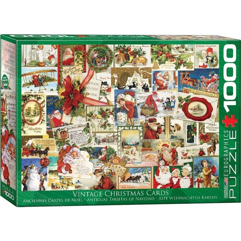 VINTAGE CHRISTMAS CARDS 1000 PC