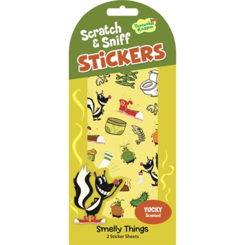 STICKERS SCRATCH & SNIFF YUCKY, SMELLY!