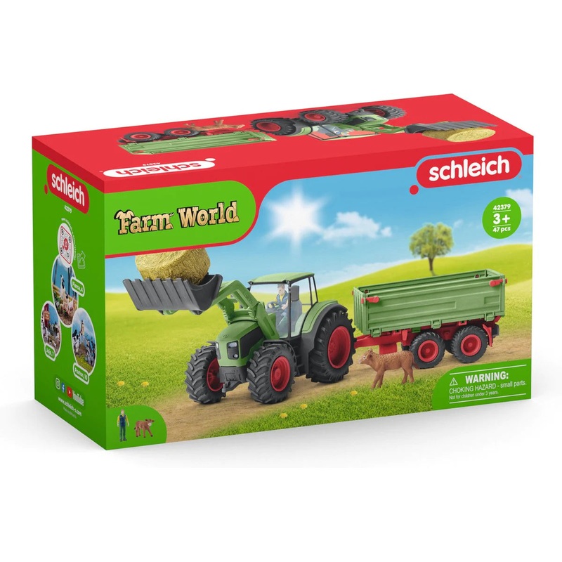 SCHLEICH TRACTOR AND TRAILER