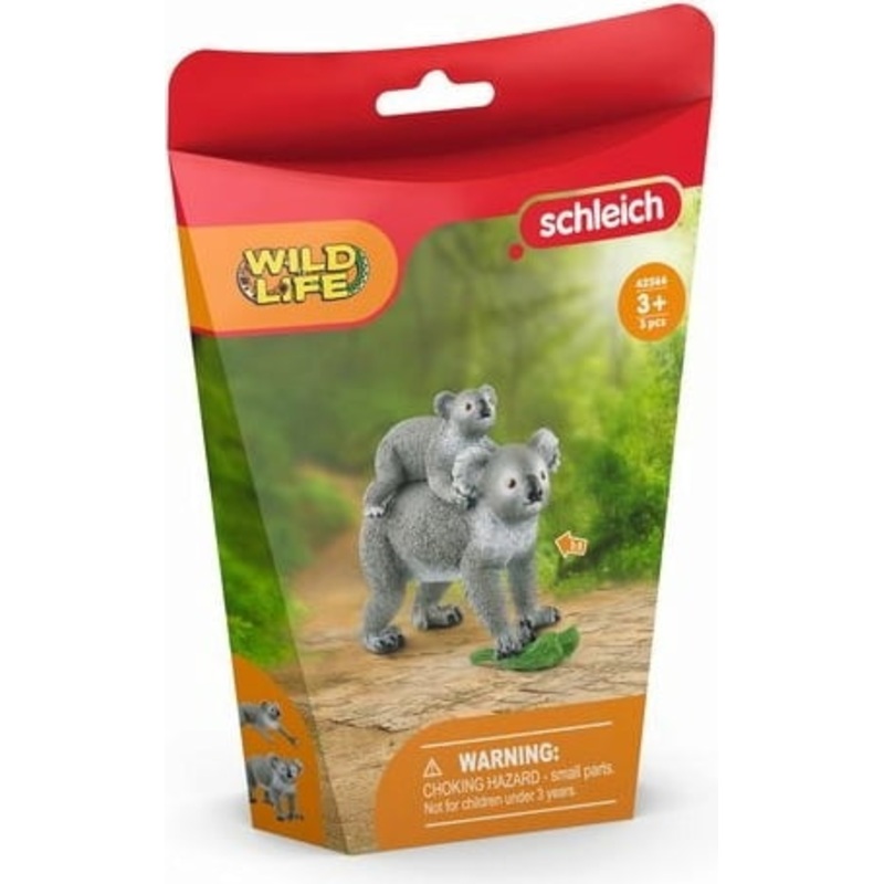 SCHLEICH WILD LIFE- KOALA MOTHER W/BABY