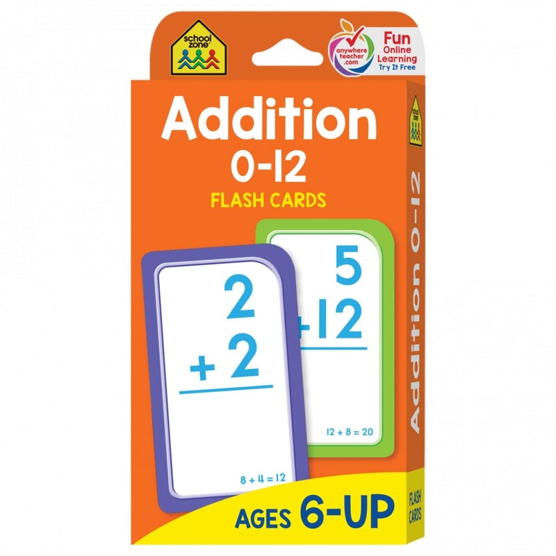 SCHOOL ZONE - FLASH CARDS ADDITION