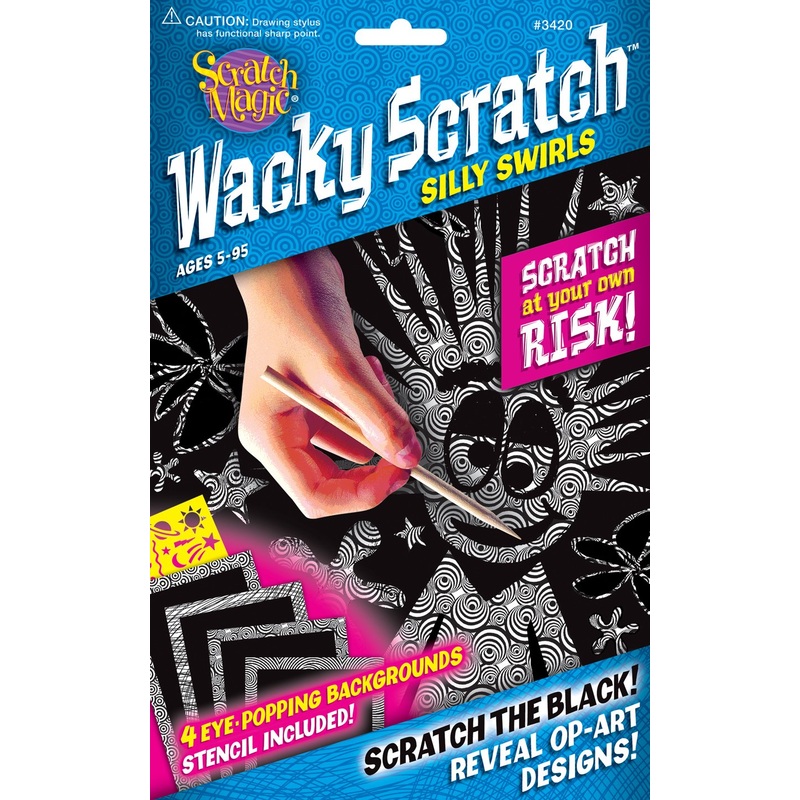 SCRATCH ART SILLY SWIRLS