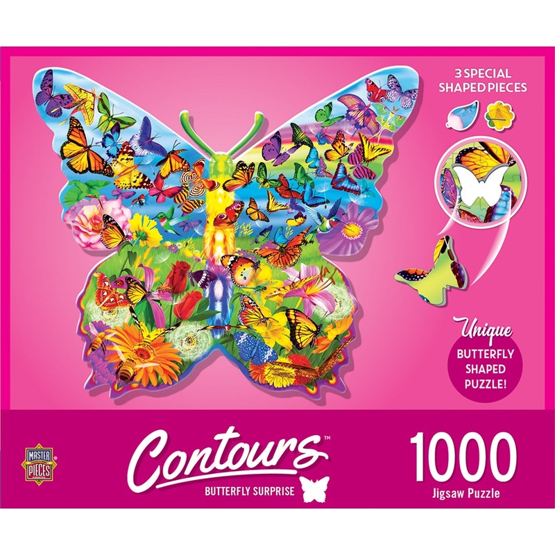SHAPED PUZZLE-1000 PC BUTTERFLY