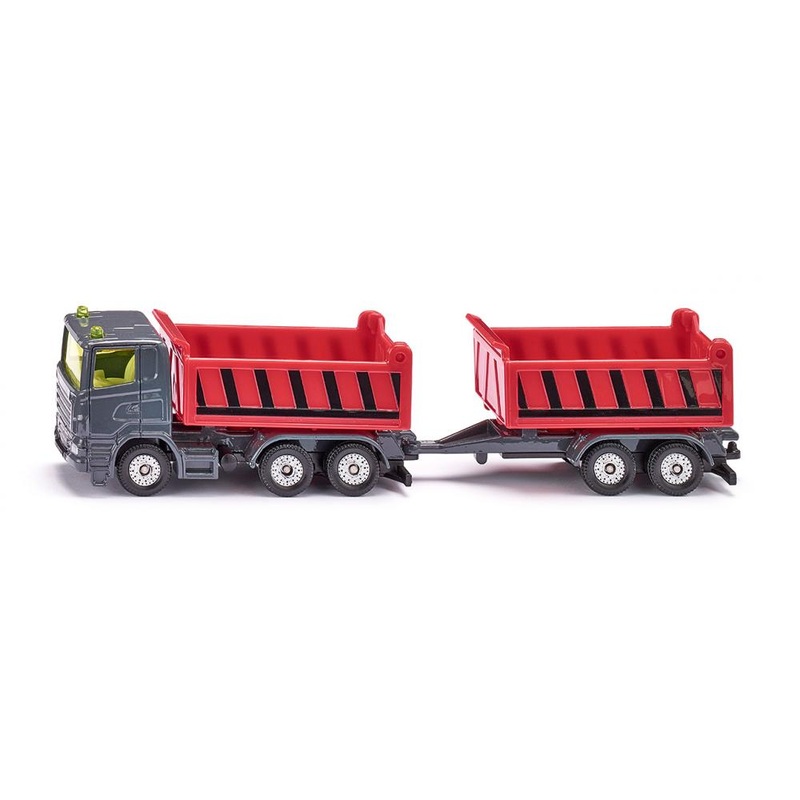 SIKU TRUCK WITH DUMPER BODY AND TIPPING TRAILER
