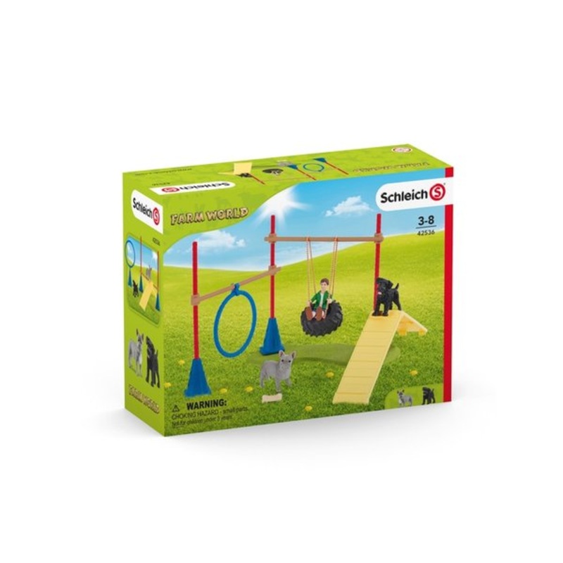 SCHLEICH FARM WORLD- PUPPY AGILITY TRAINING