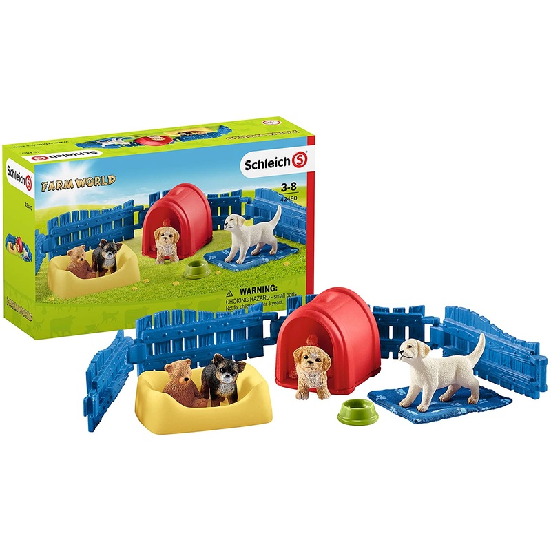 SCHLEICH PUPPY PEN