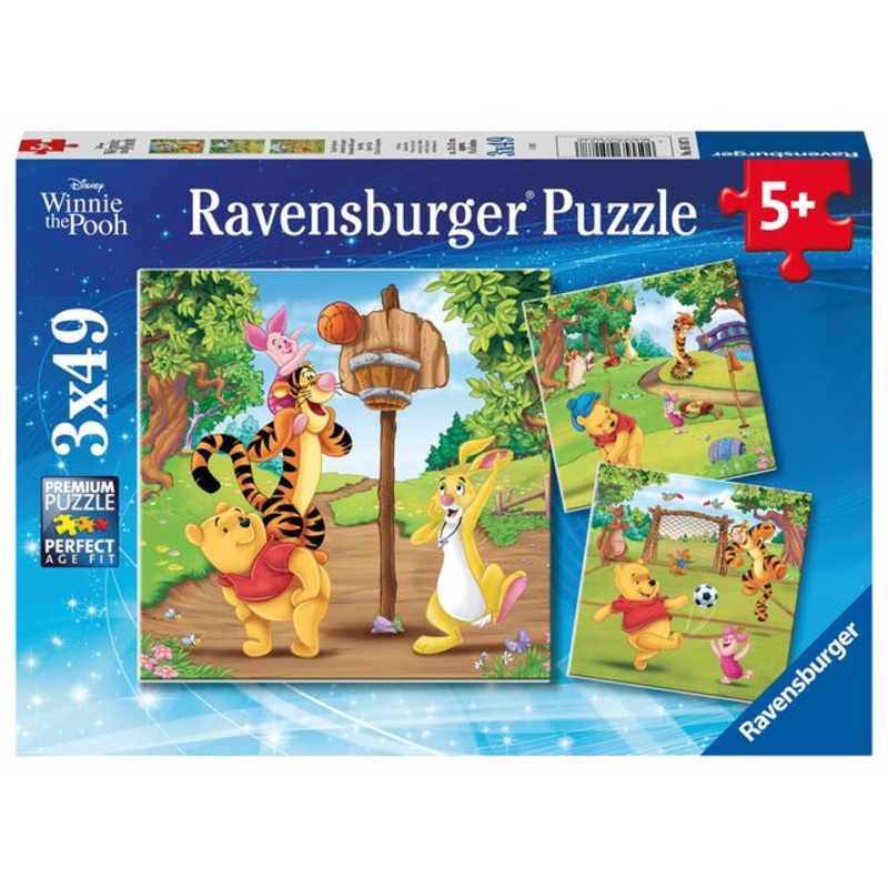 RAVENSBURG 3 X 49 PC WINNIE THE POOH