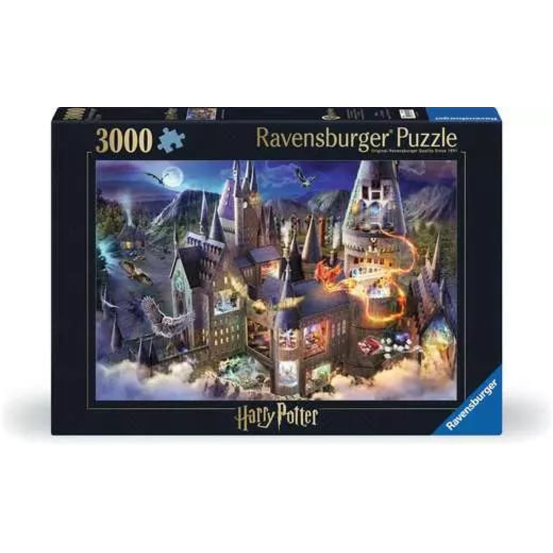 RAVENSBURG 3000 PC HOGWARTS CASTLE CUTAWAY