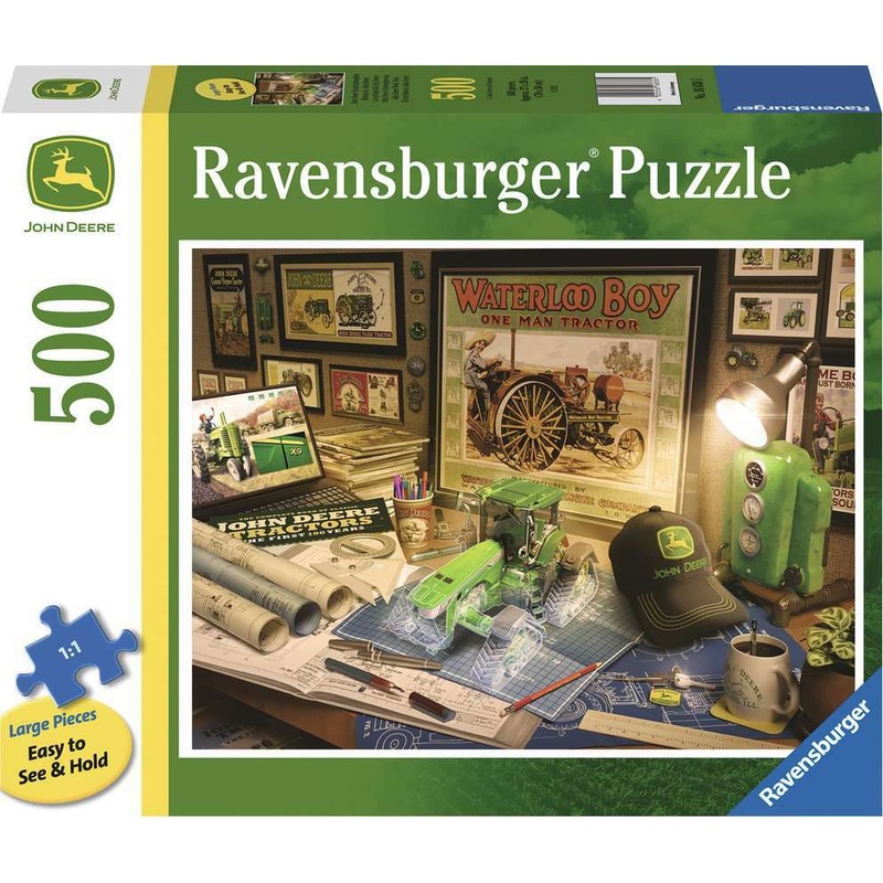 RAVENSBURG 500 LARGE PC JOHN DEERE WORK DESK