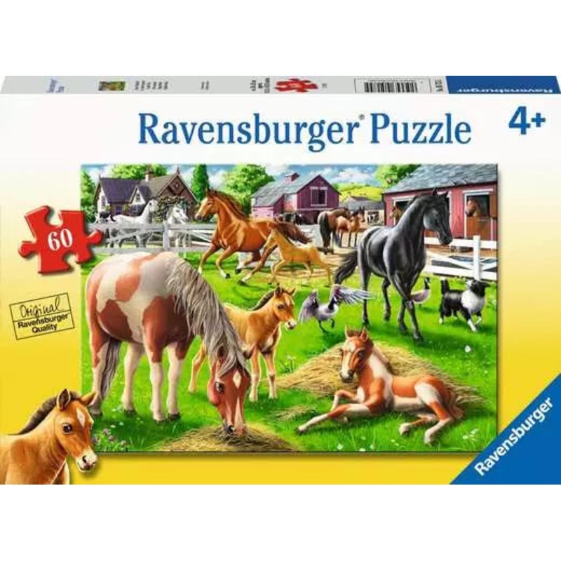 RAVENSBURG 60 PC HAPPY HORSES