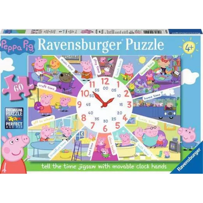 RAVENSBURG 60 PC PEPPA PIG TELL THE TIME