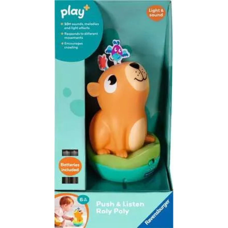 RAVENSBURG PLAY PUSH & LISTEN ROLY POLY: CAPYBARA