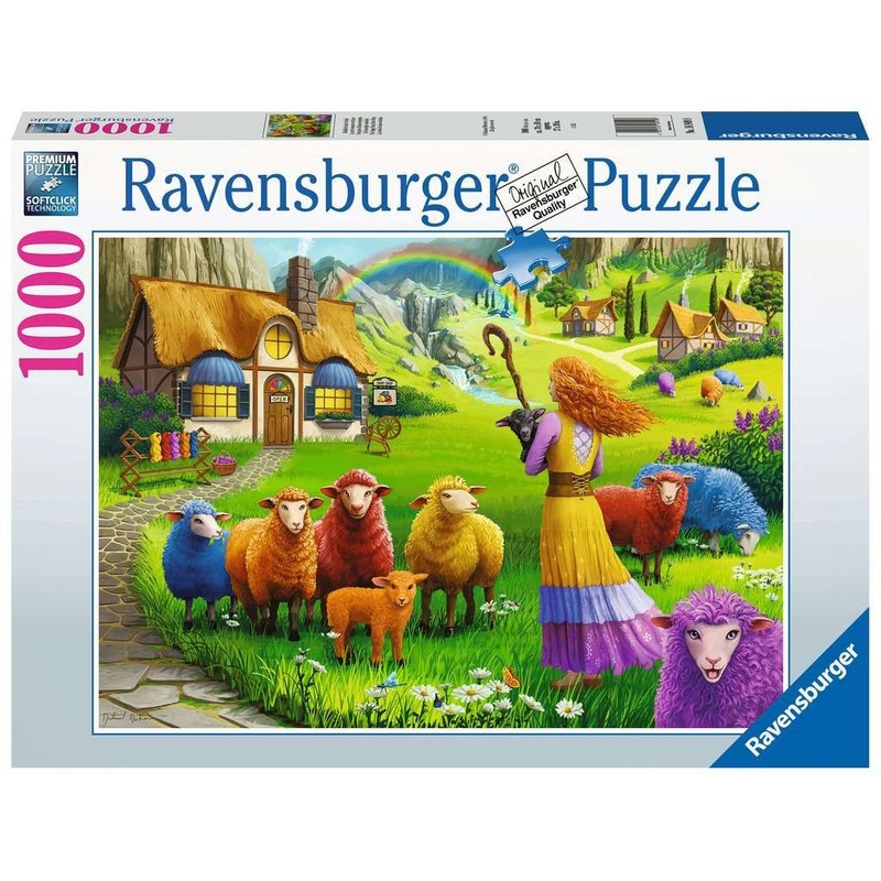 RAVENSBURGER 1000 PC THE HAPPY SHEEP YARN SHOP