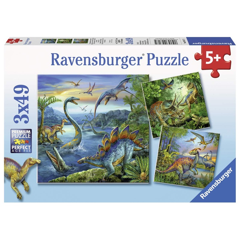 RAVENSBURGER 3 X 49 PC DINOSAUR FASCINATION