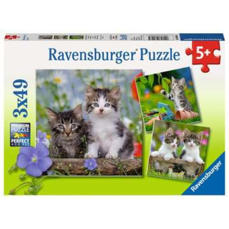 RAVENSBURGER TIGER KITTENS 3X49 PC