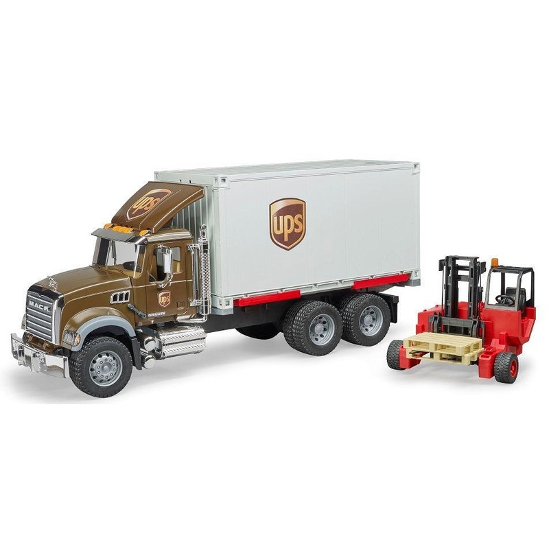 BRUDER UPS LOGISTICS TRUCK W/ FORKLIFT