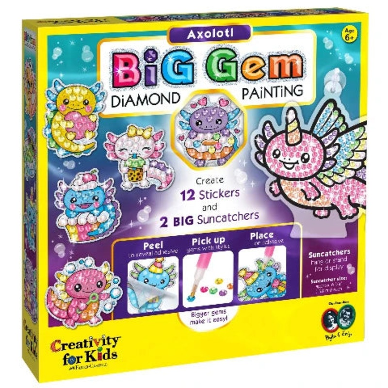 C4K BIG GEM AXOLOTL DIAMOND PAINTING