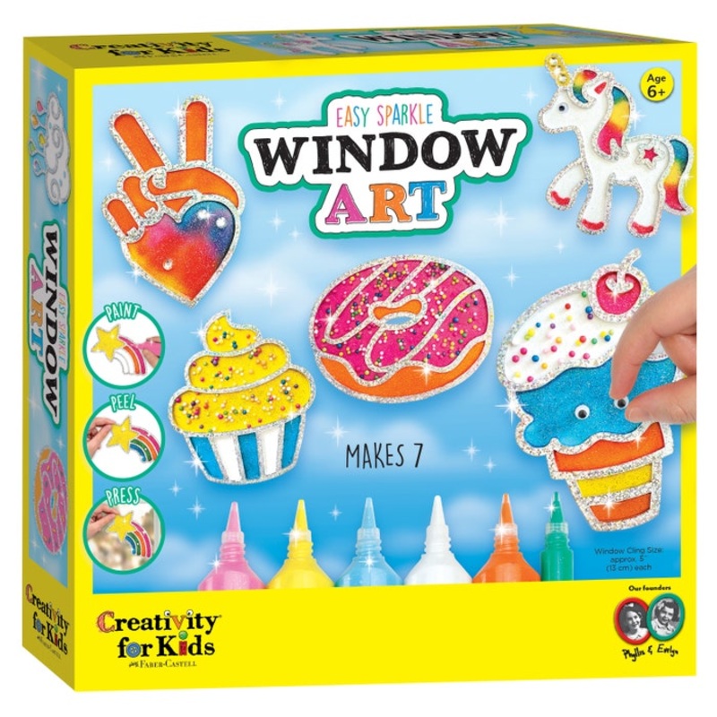 C4K RAINBOW SPRINKLES SPARKLE WINDOW ART