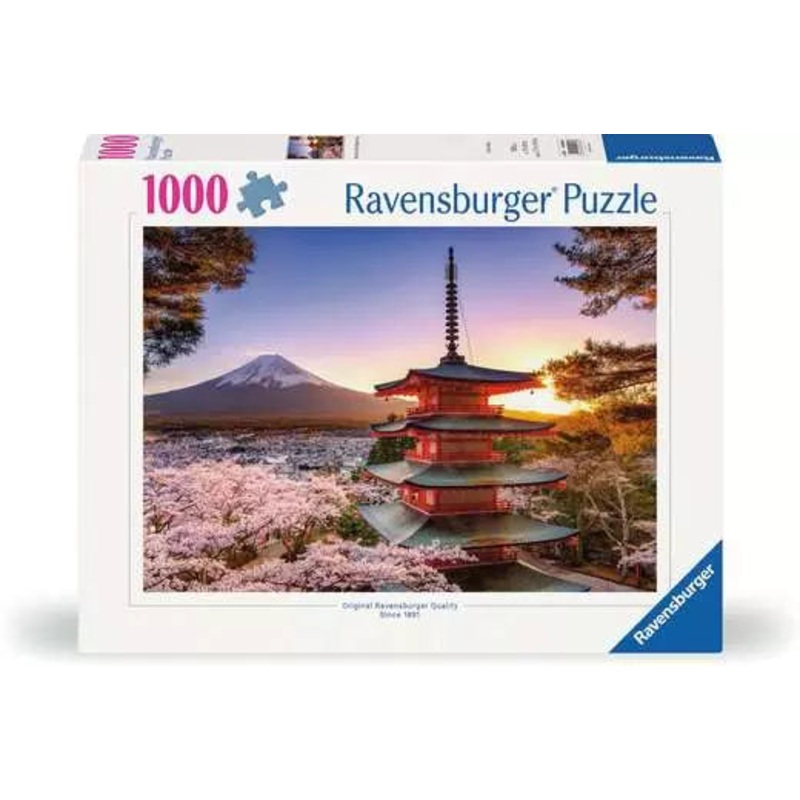 RAVENSBURG 1000 PC FUJI CHERRY BLOSSOM VIEW
